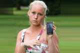 iPhone burned hole in woman's breast